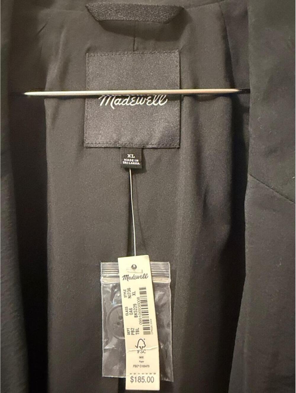 Madewell Black Open-Front Relaxed Blazer - Picture 2 of 3